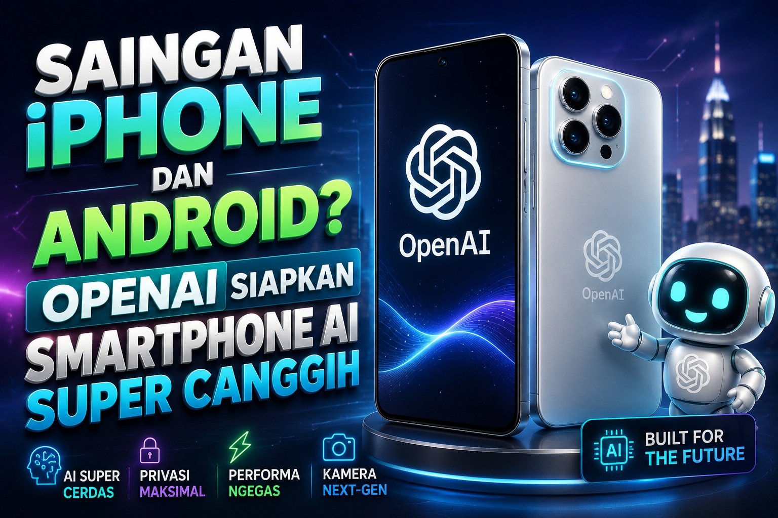 Saingan iPhone dan Android? OpenAI Siapkan Smartphone AI Super Canggih